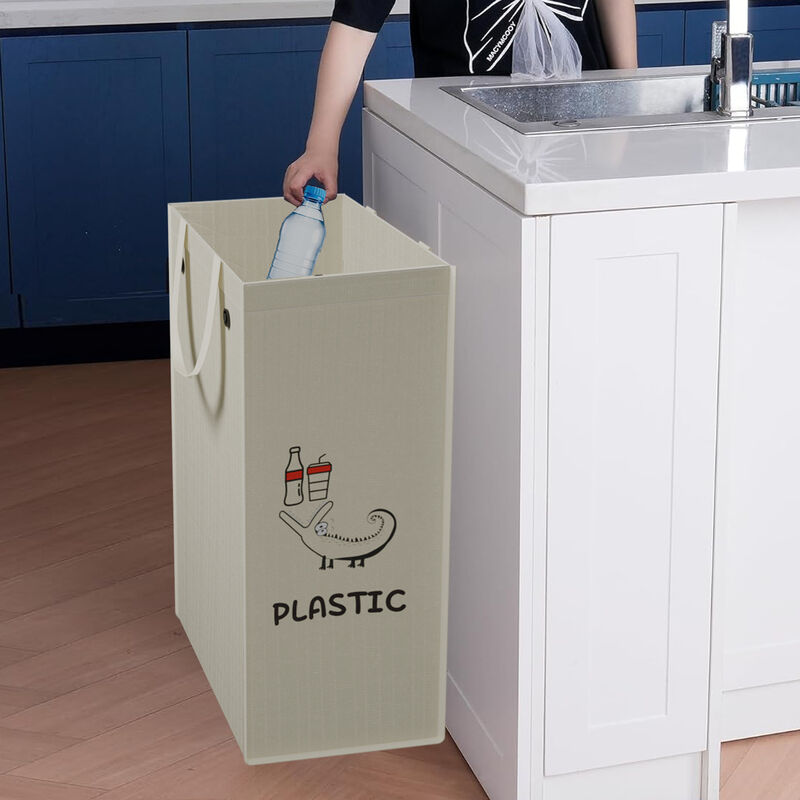 Open Top Storage Bucket Plastic 20L Foot Pedal Trash Can Eco-Friendly Indoor/Outdoor Portable Storage Bin Trash Cans