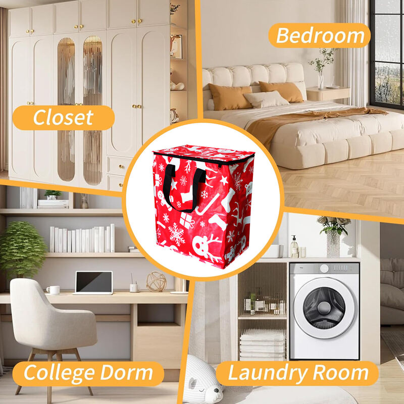 Multifunctional Household Storage and Finishing Clothes Quilt PP Large Capacity Durable Foldable Waterproof Storage Bucket Bag