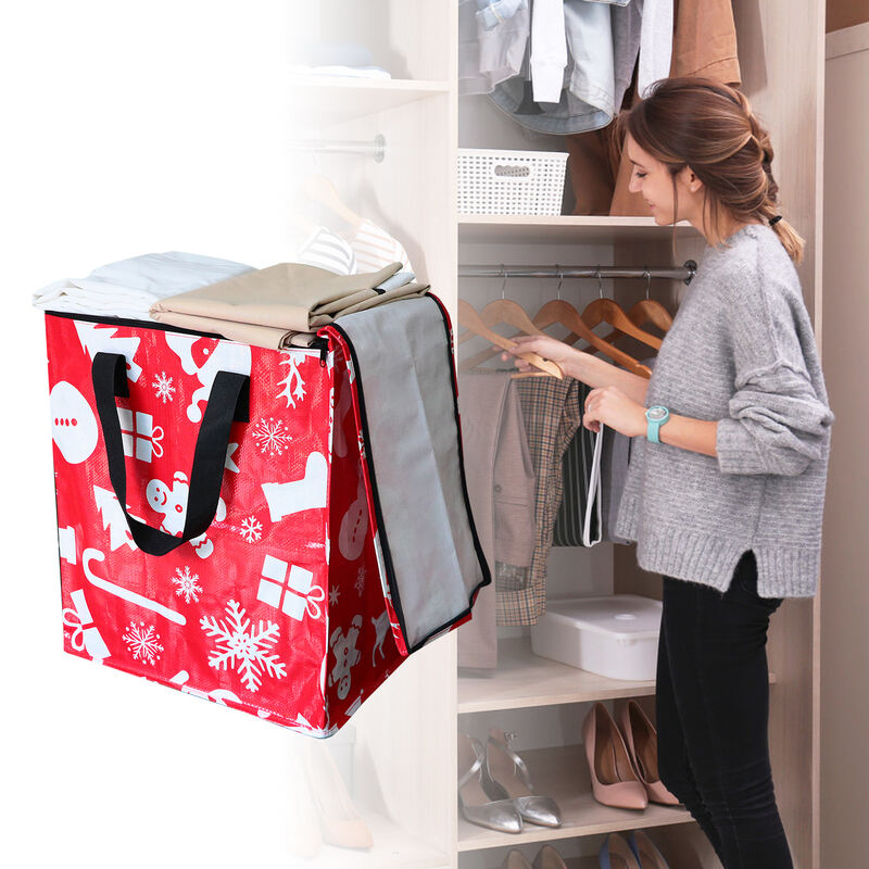 Multifunctional Household Storage and Finishing Clothes Quilt PP Large Capacity Durable Foldable Waterproof Storage Bucket Bag