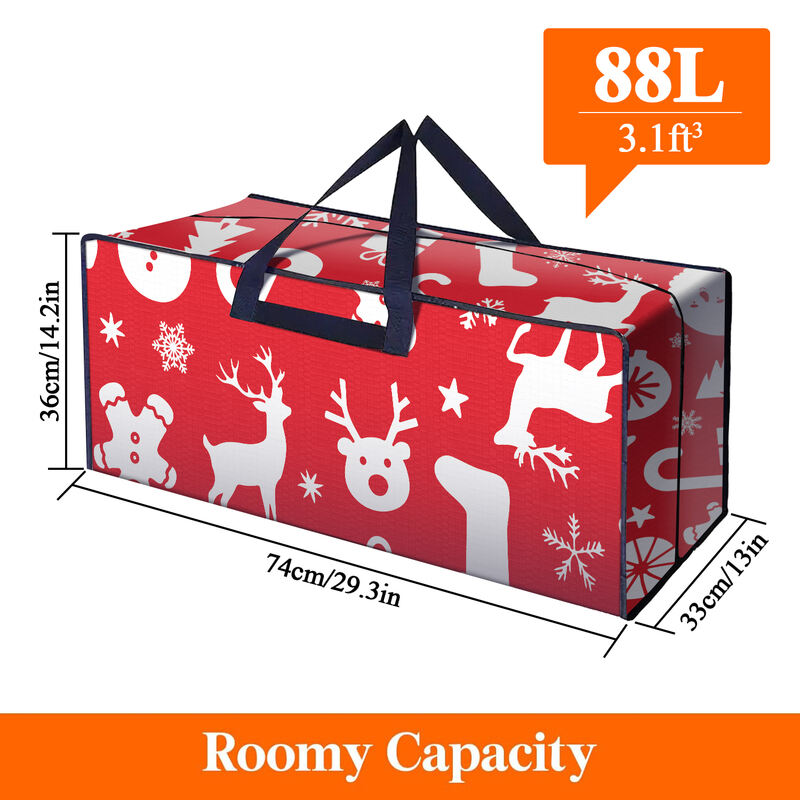 PP Durable Folding Large Capacity Clothes Travel Storage Bag Reusable Zipper Heavy Duty Moving Bag