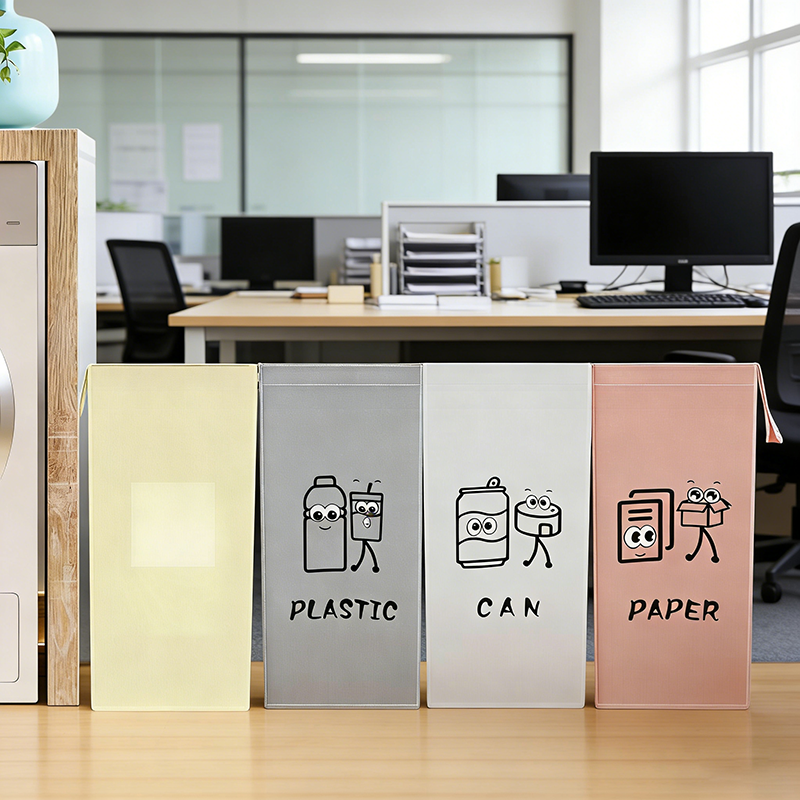 Eco Classification Recycling Garbage Can Foldable Reusable Indoor Outdoor Thickened Durable Portable Storage Buckets Trash Cans