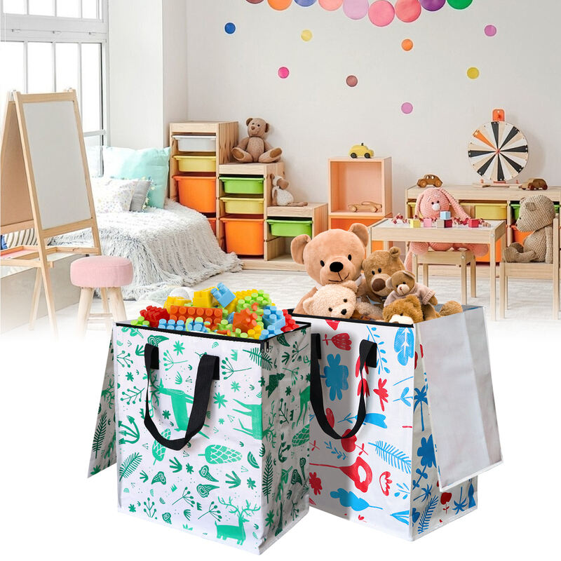 Multifunctional Household Storage and Finishing Clothes Quilt PP Large Capacity Durable Foldable Waterproof Storage Bucket Bag