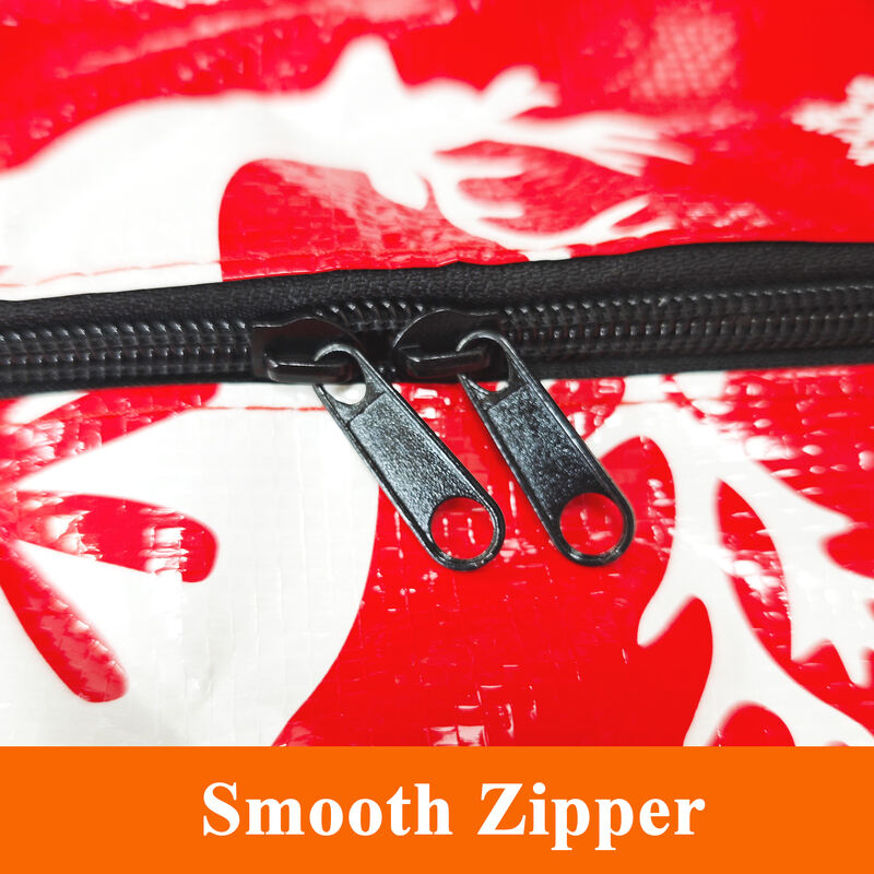 PP Durable Folding Large Capacity Clothes Travel Storage Bag Reusable Zipper Heavy Duty Moving Bag