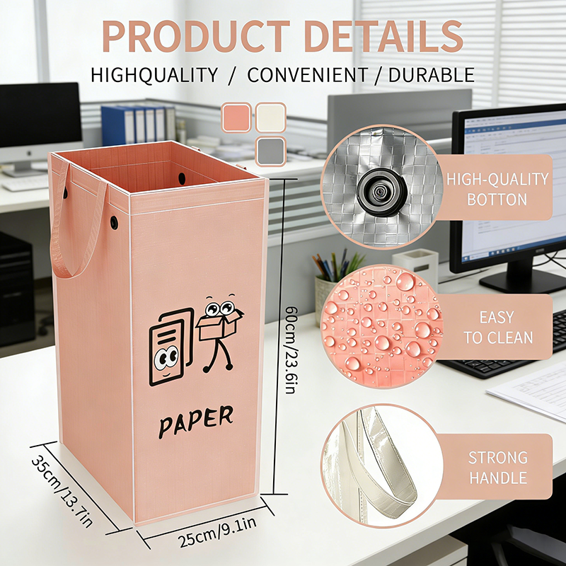 Eco Classification Recycling Garbage Can Foldable Reusable Indoor Outdoor Thickened Durable Portable Storage Buckets Trash Cans