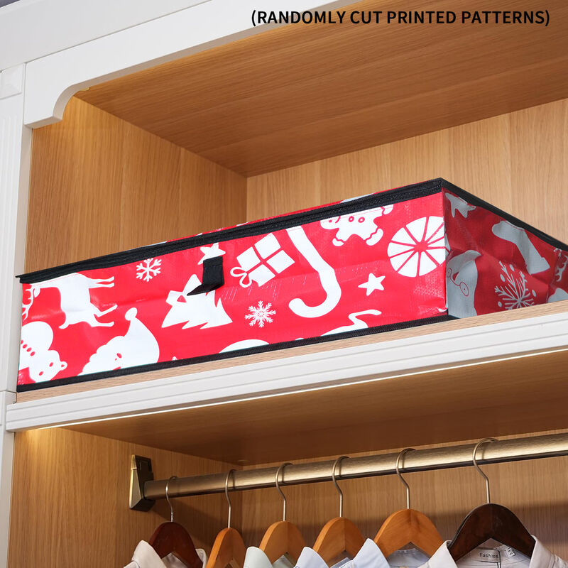 Foldable Under Bed Bags Large Under Bed Storage Boxes Thick Waterproof Underbed Clothes Storage Bags Zippered Organizer