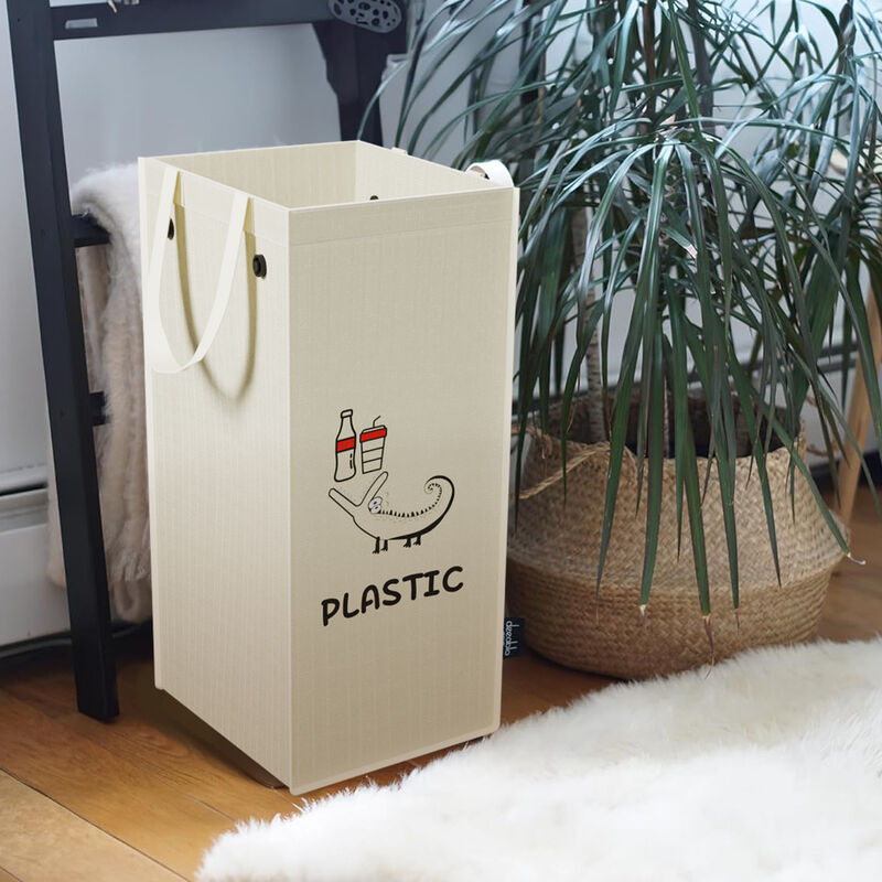 Open Top Storage Bucket Plastic 20L Foot Pedal Trash Can Eco-Friendly Indoor/Outdoor Portable Storage Bin Trash Cans