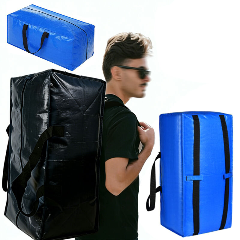 2-in-1 Backpack & Handheld Moving Bag Heavy Duty Extra Large Moving Bags Large Storage Organizer Bags Waterproof Tote Travel Moving Bag