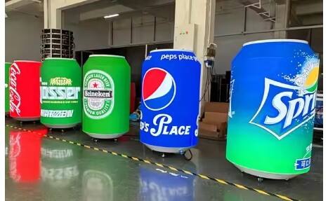 LED display screen for aluminum cans