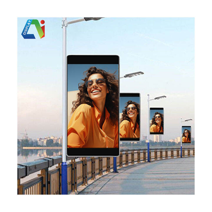 Світлодіодний екран на опорі освітлення P2.5