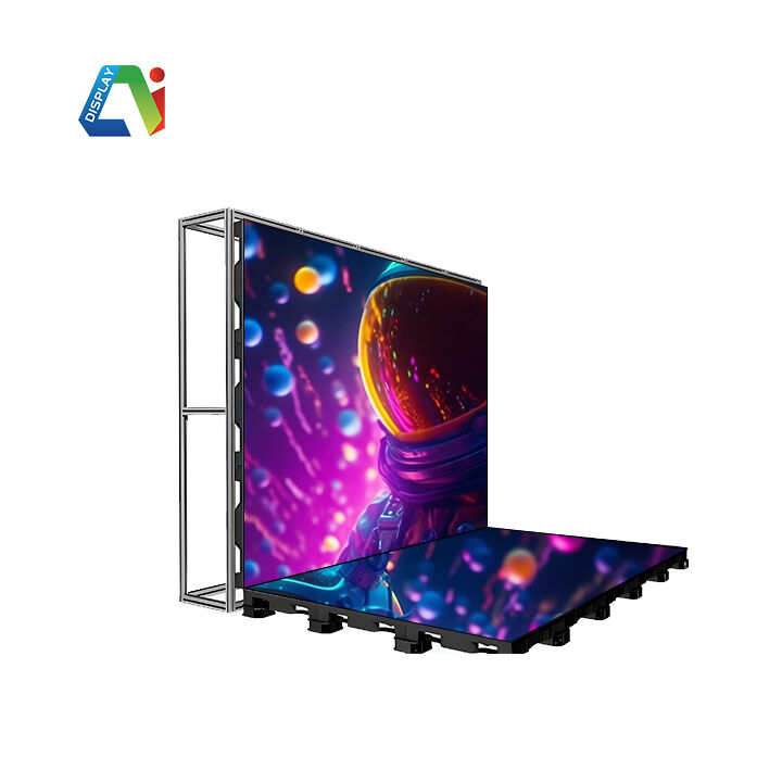 P3.9 LED 디지털 댄스 플로어 타일, 비디오 월, 인터랙티브 KTV 마당 디스플레이 화면