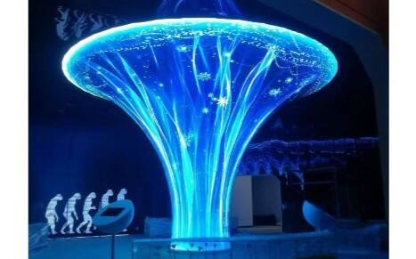 Cylindrical LED display screen