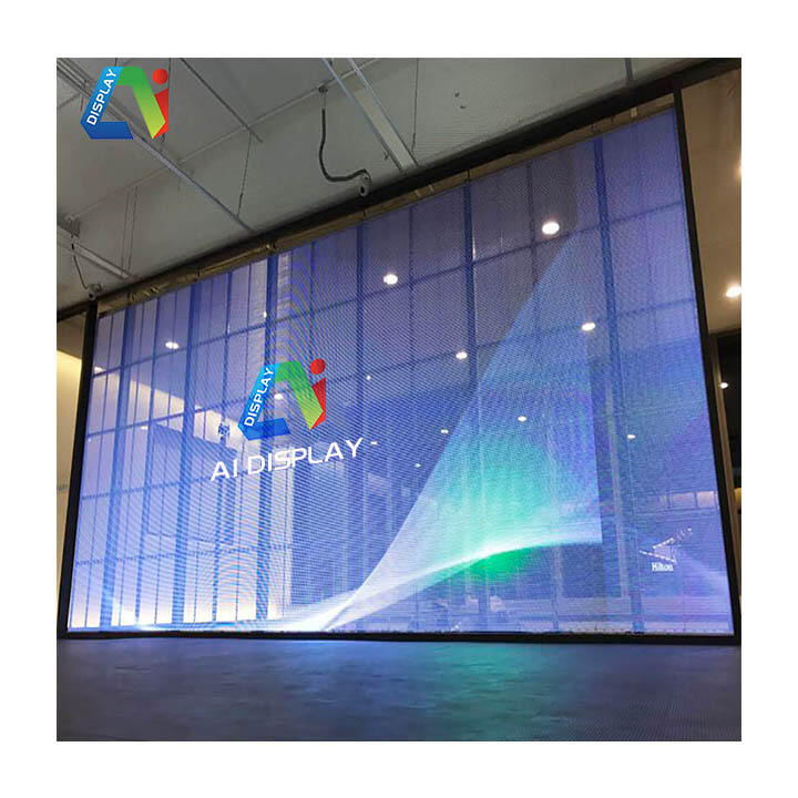 실내용 투명 LED 필름 스크린 유리 LED 디스플레이 비디오 월(맞춤 제작 가능)