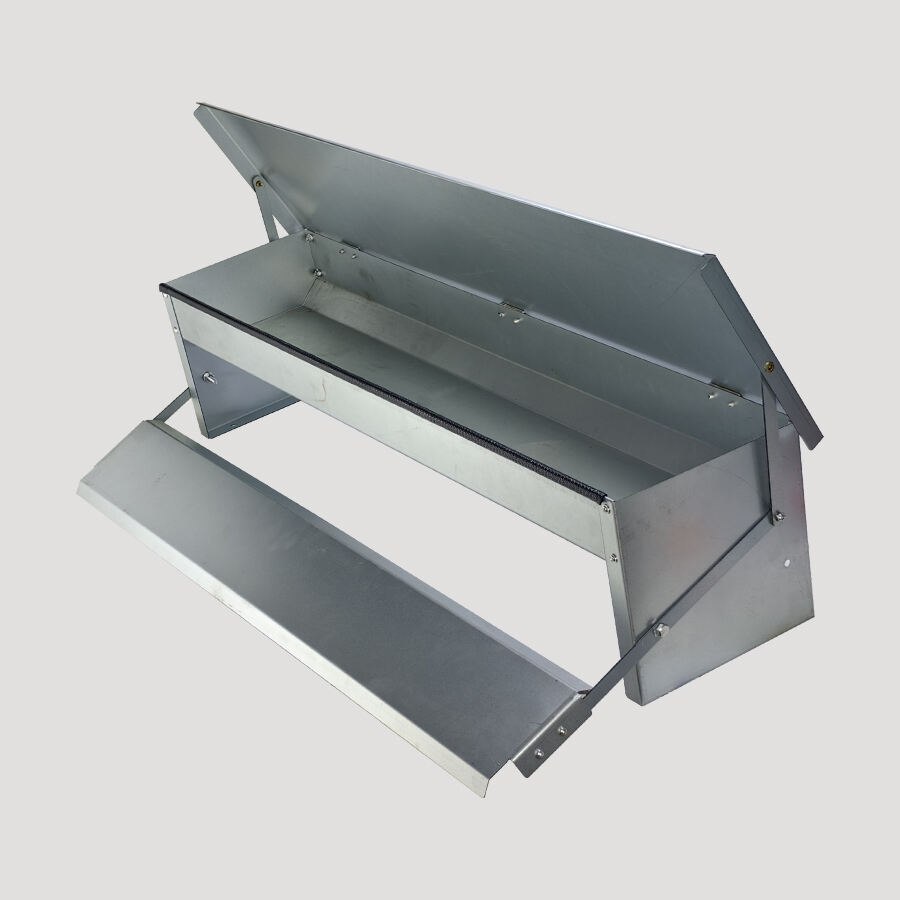 Automatic Poultry Feeder With Foot Pedal Chicken Trough