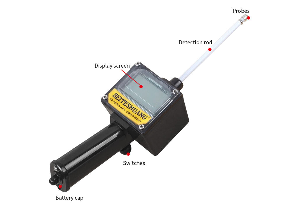 Waterproof Digital Pig Cattle Estrous Detector/Ovulation and Pregnancy Tester
