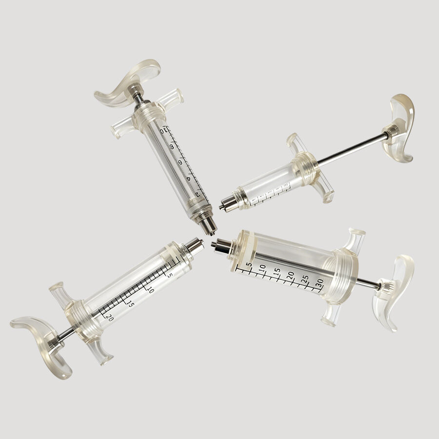 Seringue automatique à dose réglable TPX pour usage vétérinaire chirurgical, multi-doses, de 5 mL, 10 mL, 20 mL, 30 mL et 50 mL, destinée aux animaux