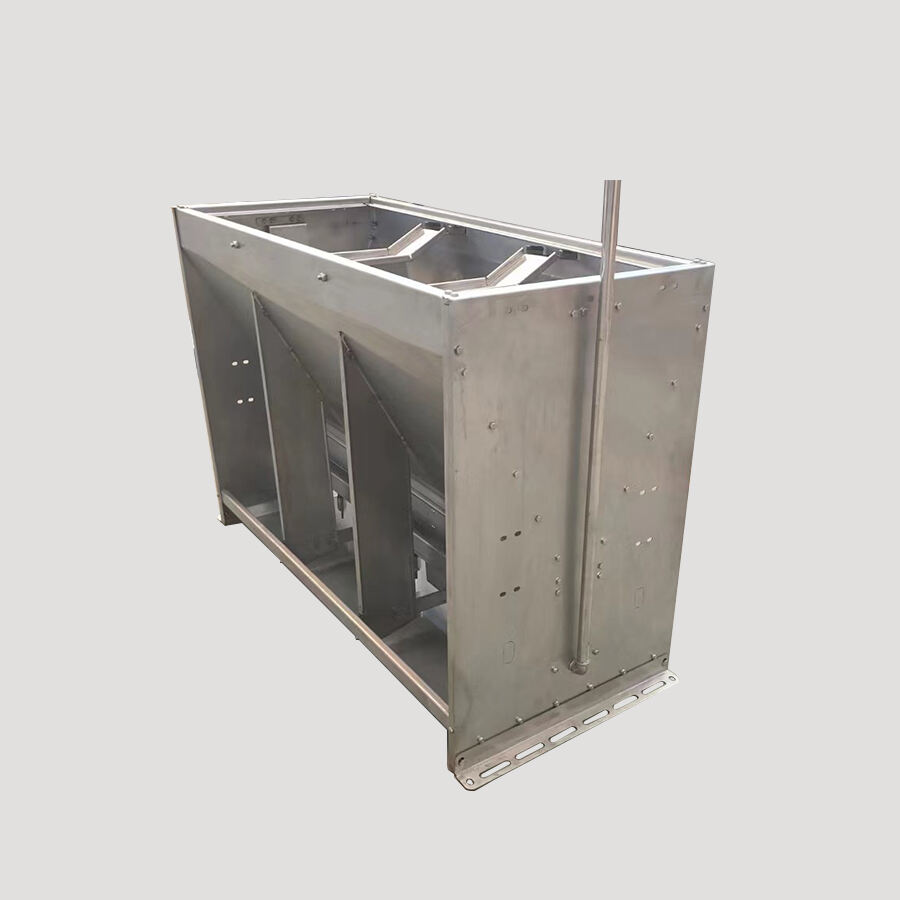 Thick Double-Sided Stainless Steel Wet and Dry Feeding Trough
