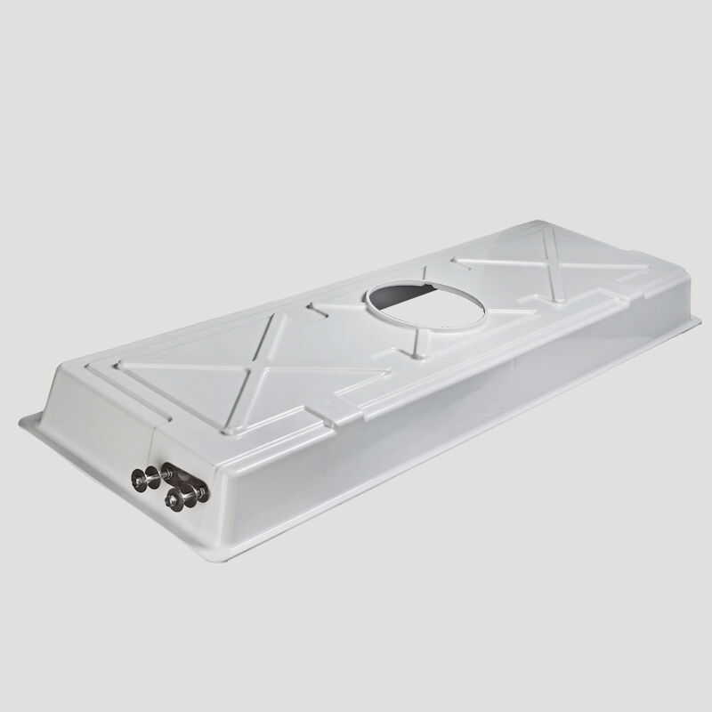 Couvercle en plastique renforcé de fibres de verre pour lampe chauffante de porcelets destiné aux cages d’engraissement des truies