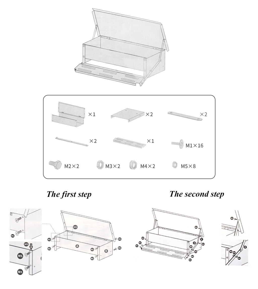 Outdoor Automatic 5kg Poultry Feeder With Foot Pedal Chicken Trough