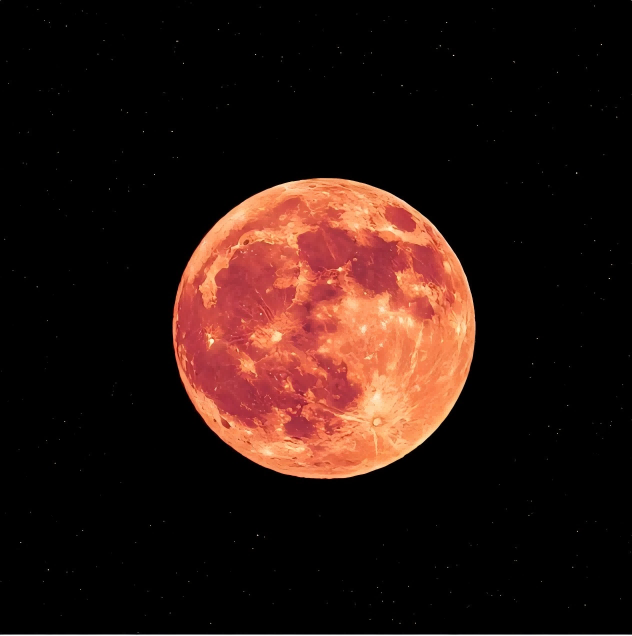 Réflexions sur la Lune rouge