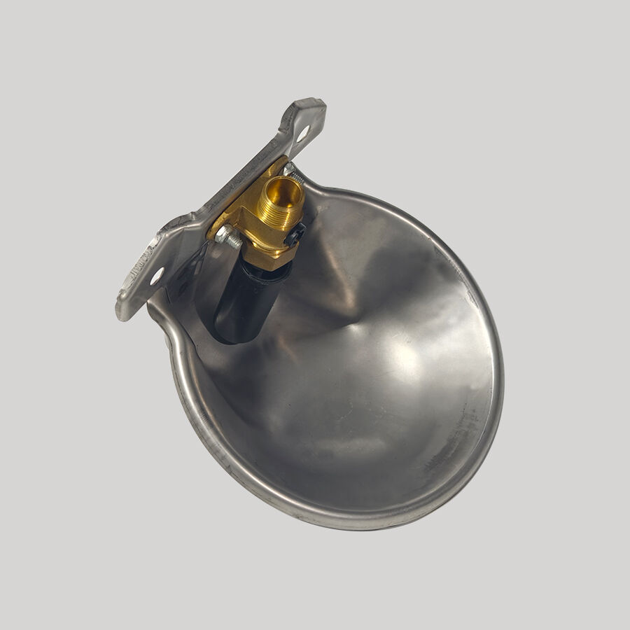 New Stainless Steel Sheep & Goat Water Bowl with Copper Valve