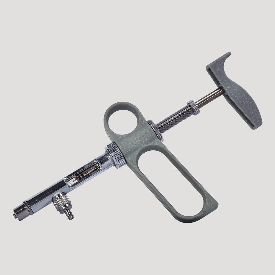 2ML Livestock Automatic Adjustable Metal Poultry Birds Vaccine Injection Tool Continuous Syringe Gun