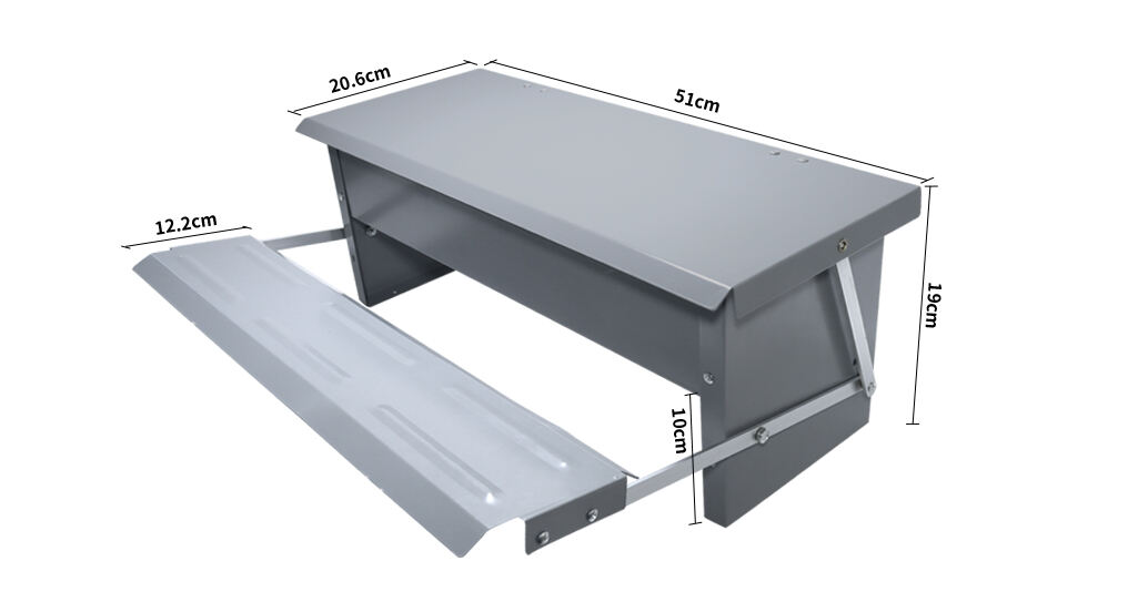 Outdoor Automatic 5kg Poultry Feeder With Foot Pedal Chicken Trough