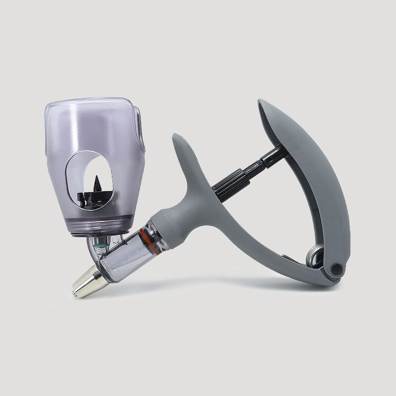 Plastic Automatic Continuous Veterinary Syringe for Cattle Pig Sheep with Adjustable 1-5ml Revolver Cup