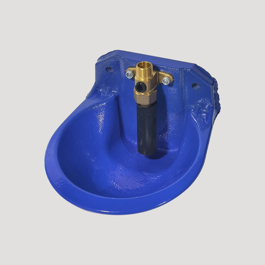 New Automatic Drinking Bowl for Cattle and Sheep Thickened and Painted Blue Cast Iron with Copper Valve