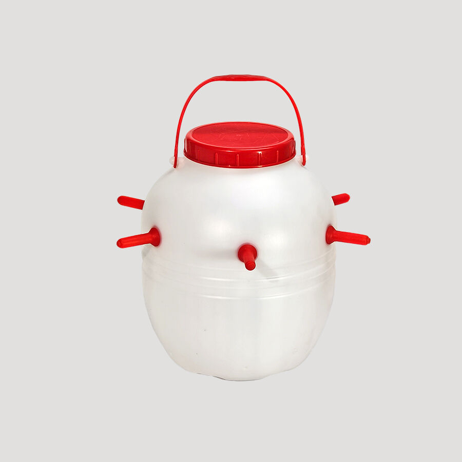 10L Plastic Large Capacity 14 Silicone Nipples Sheep Milk Drinking Bucket