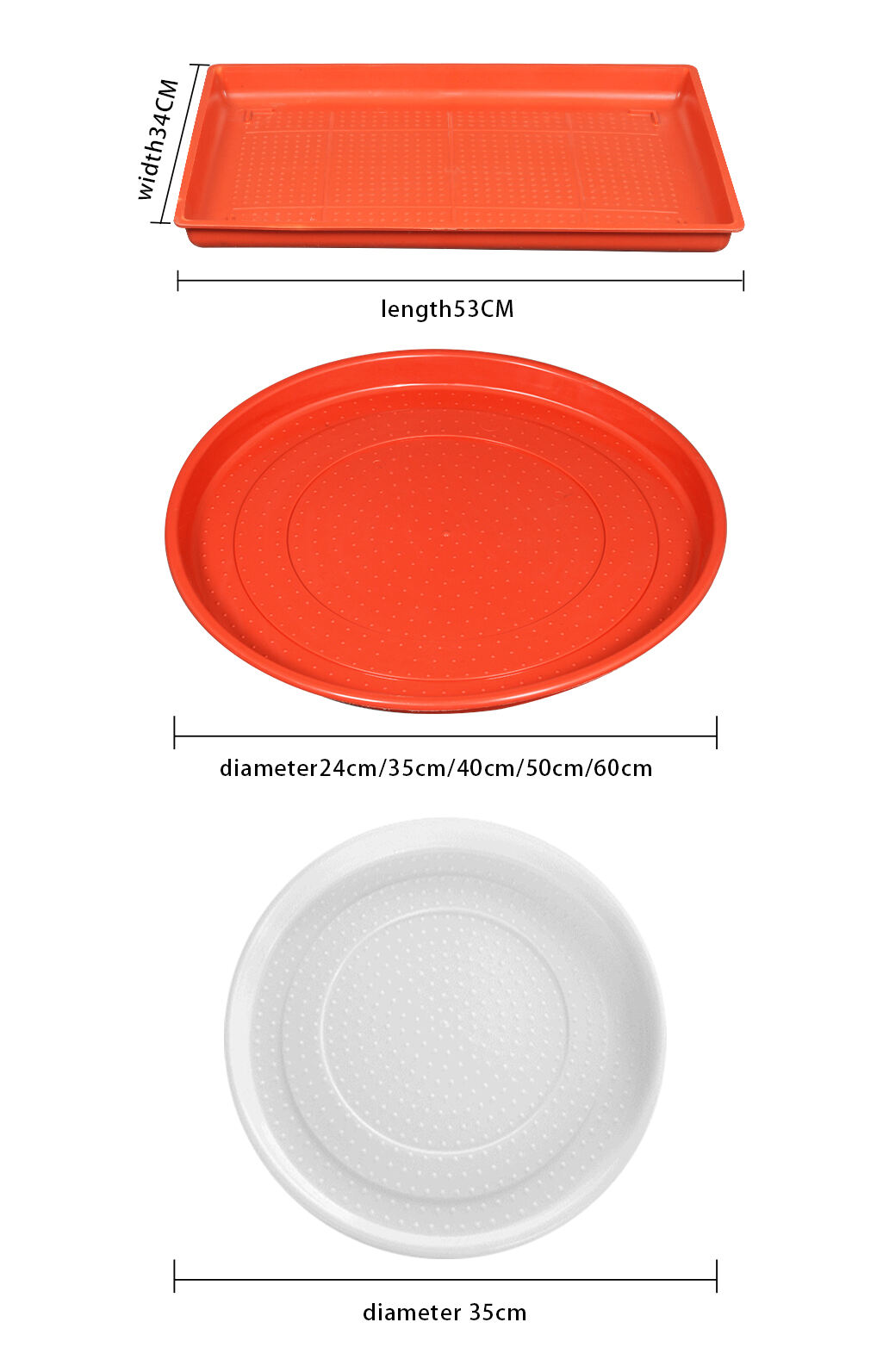 Plastic Chicken Pigeon Feeder Plate Day-Old Chicks Start Tray Feeder Pan