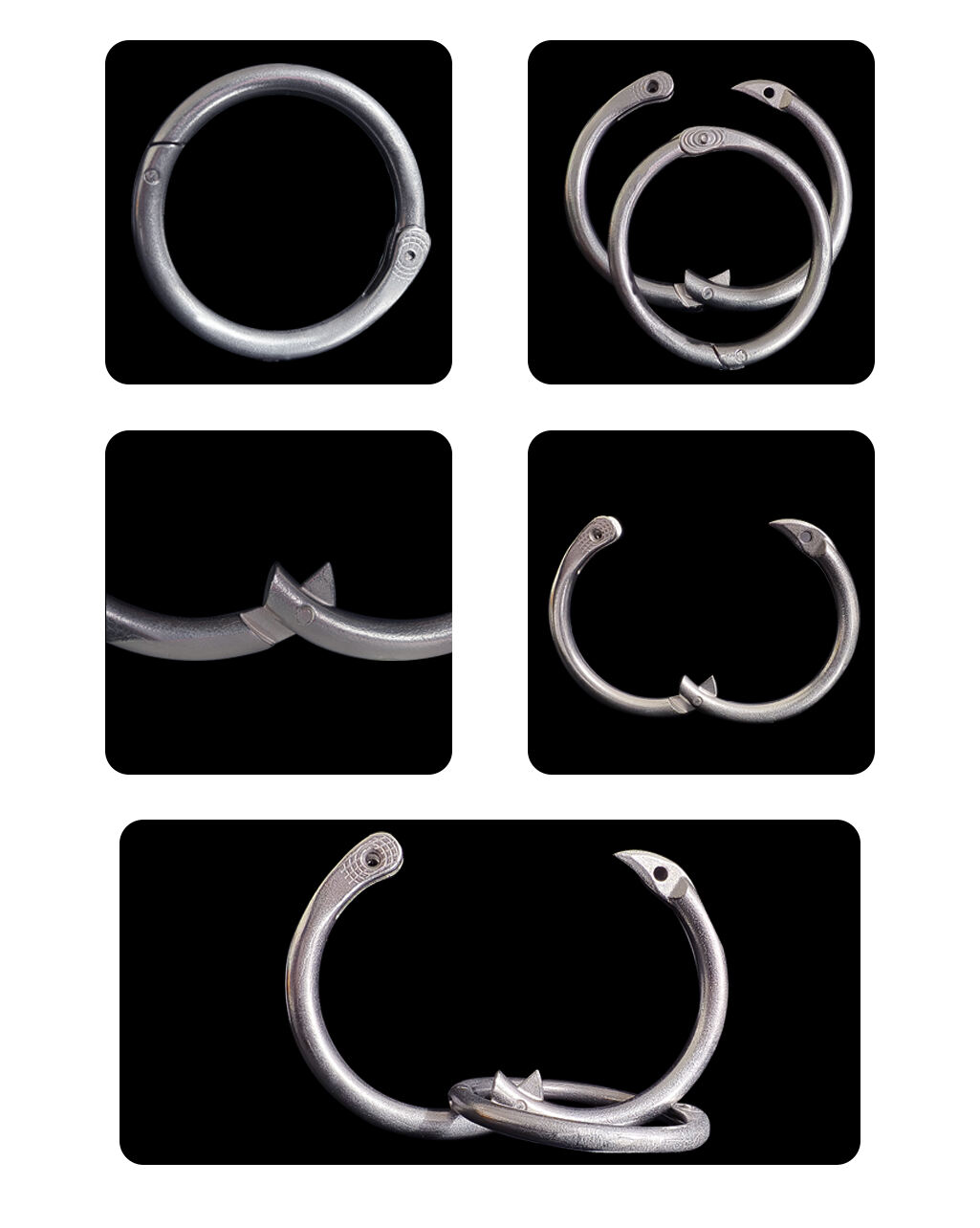 Stainless Steel Cattle Nose Rings Hoop Nose Clip for Calf and Cow