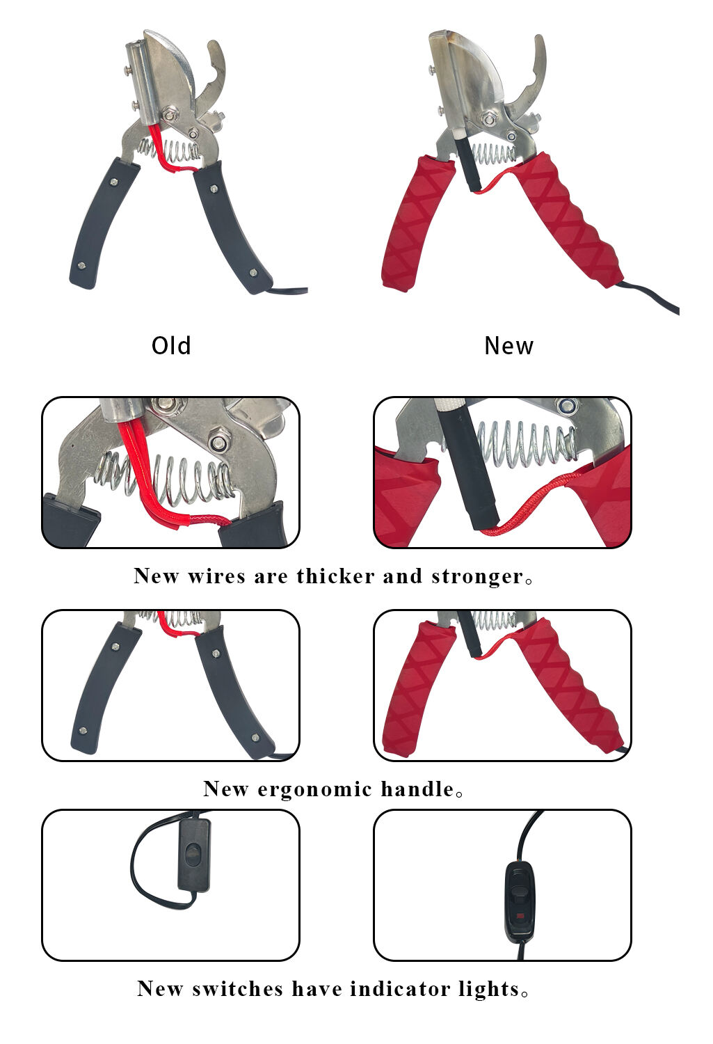 Veterinary Instrument Bloodless Electric Piglet Tail Cutter