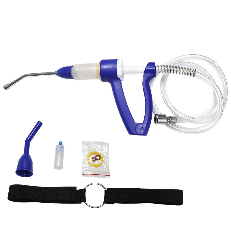 대규모 농장에서 연속식 주사기를 사용하는 주요 이점은 무엇인가요?