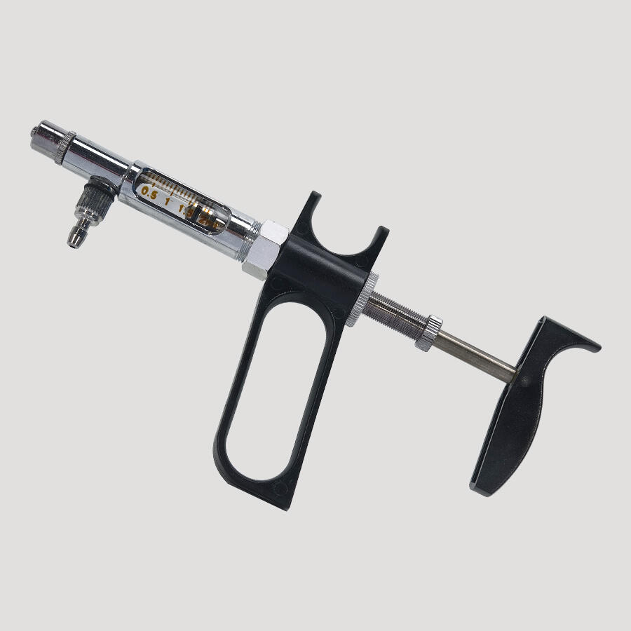 2ml Livestock Continuous Adjustable Automatic Poultry Birds Injection Tool Metal Animal Vaccine Syringe Gun