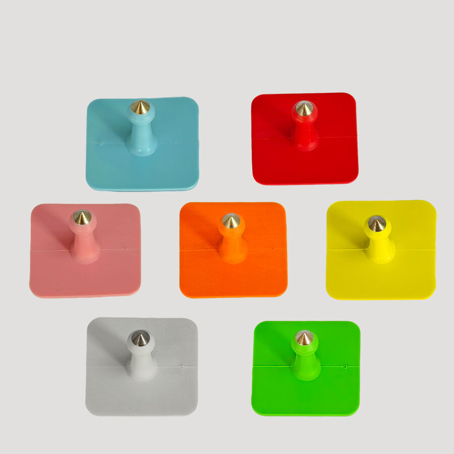 Square TPU Lamb Piglet Tamper Proof Animal Ear Tags