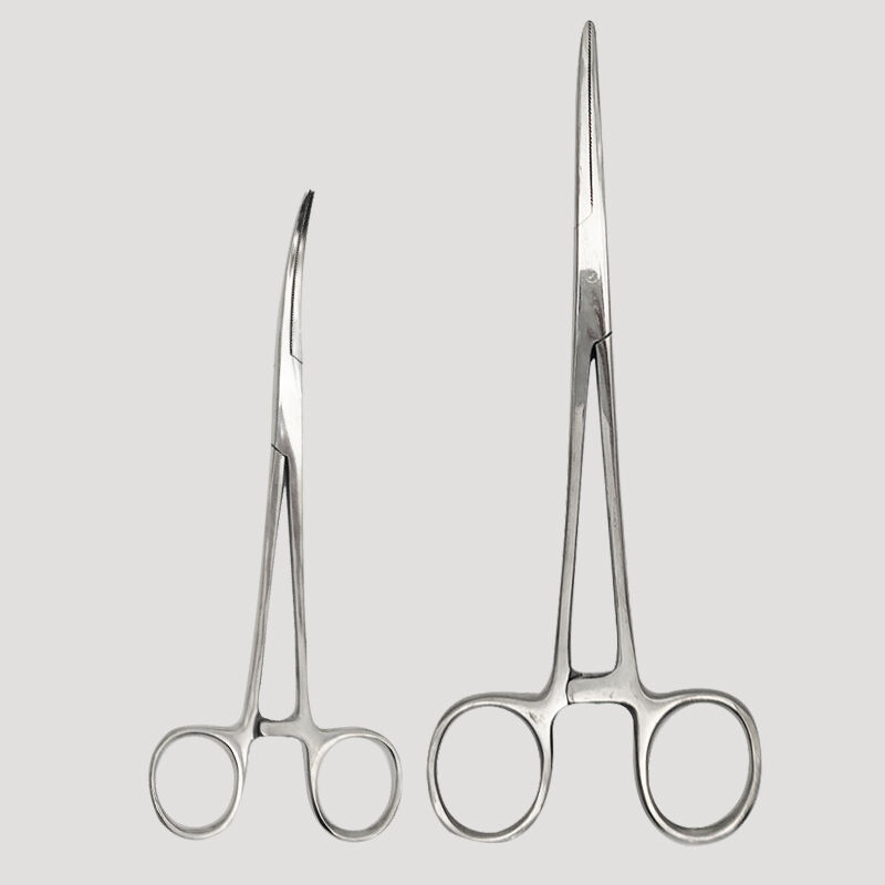 Veterinary Instrument 14/16/18cm Animal Hemostatic Forceps Medical Stainless Steel Cow Sheep Hemostatic Clamp