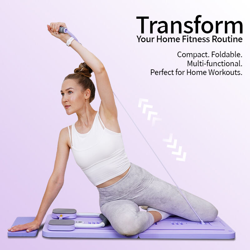Foldable Pilates Board All in One Trainer for Full-Body Workouts