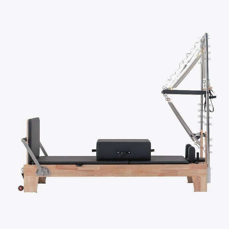 Eikenhouten Pilates Reformer met Tower