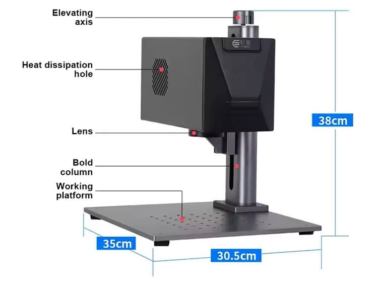 Structures of Fiber Laser Machine Vank Cut Fiber and CO2 Laser Cutting Machine.jpg