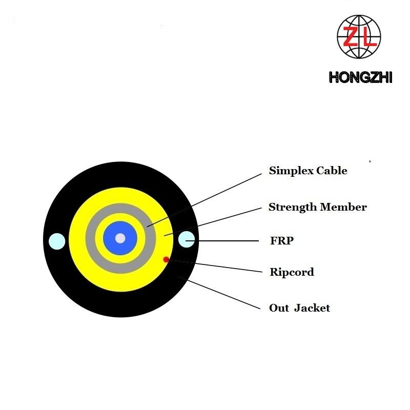 5mm 1 Kern Runder Typ FTTH Drop Kabel