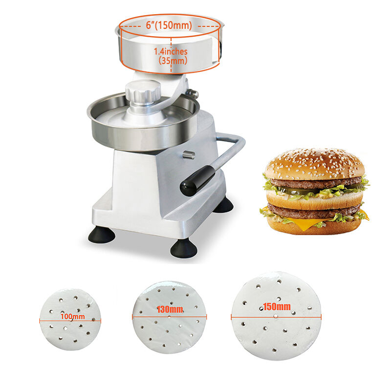 Steigern Sie Ihre Effizienz bei der Burger-Herstellung mit unserer Hamburger-Presse in mehreren Größen