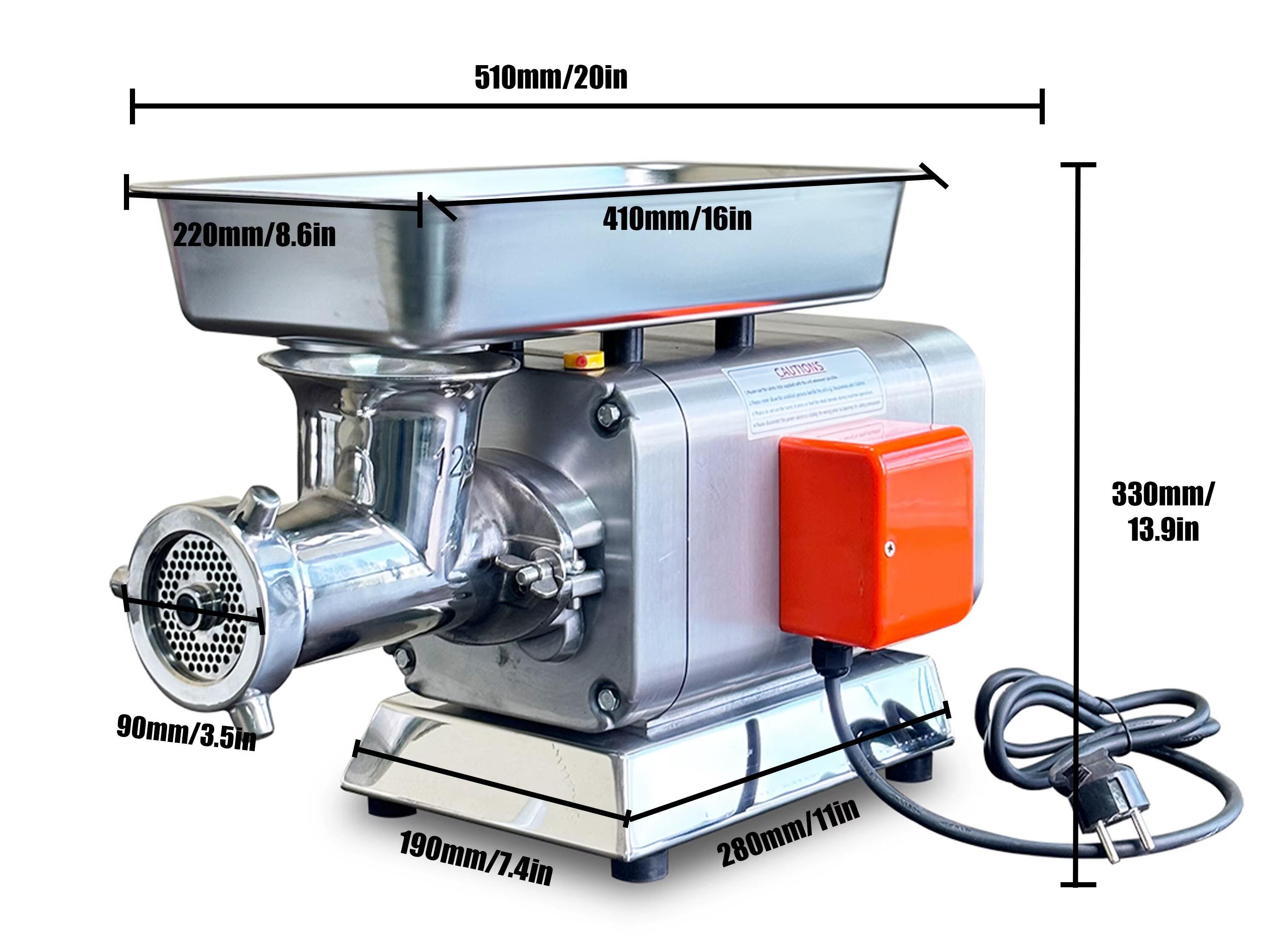 RY-32S 1500W Commercial Electric Meat Grinder 320KG/h Large Output Easy Clean Stainless Steel Mincer for Restaurants supplier