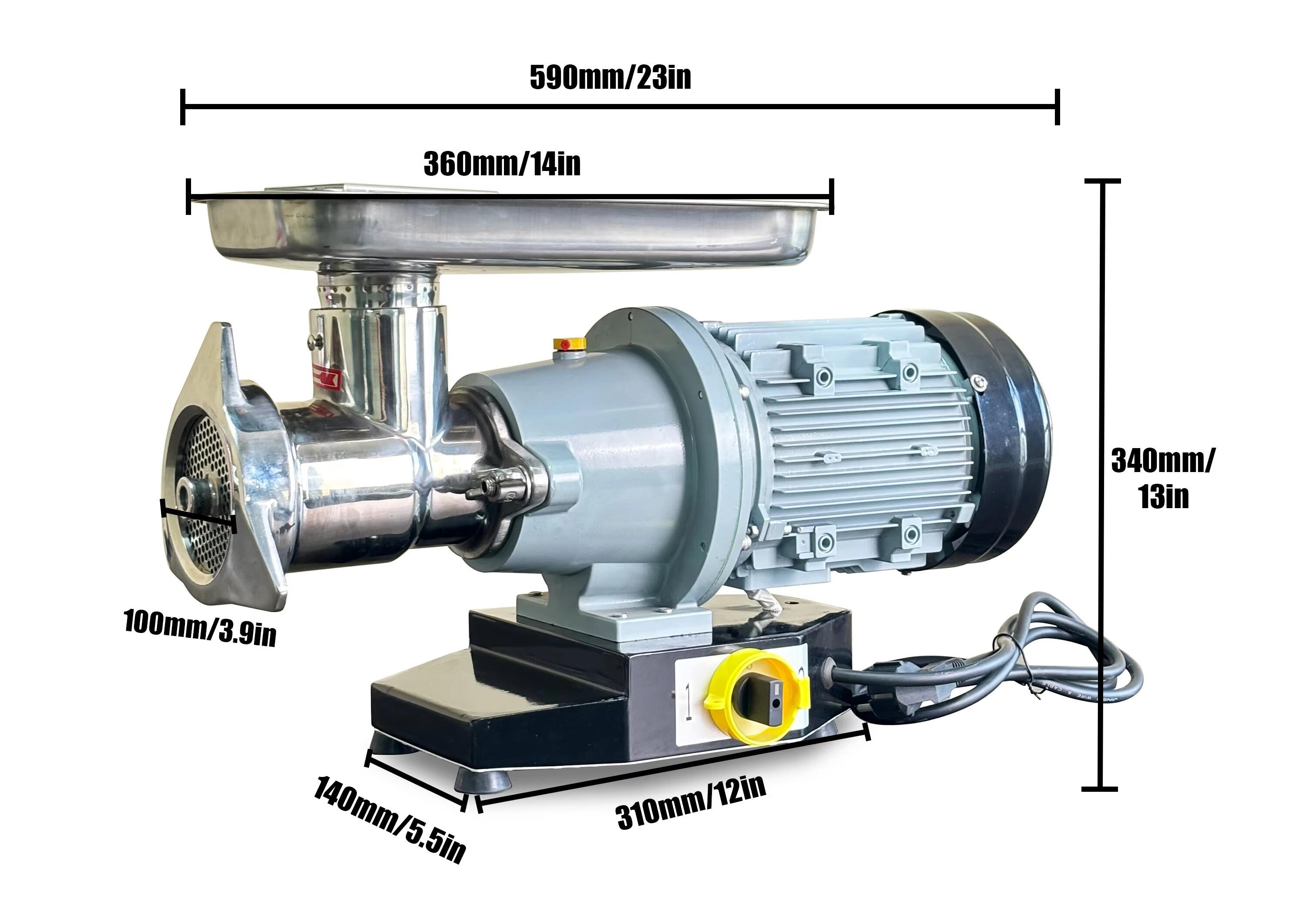 JK ECO-32S High-Power  Stainless Steel Meat Grinder With Customizable Blades Easy Clean for Home Use Restaurant New Condition factory