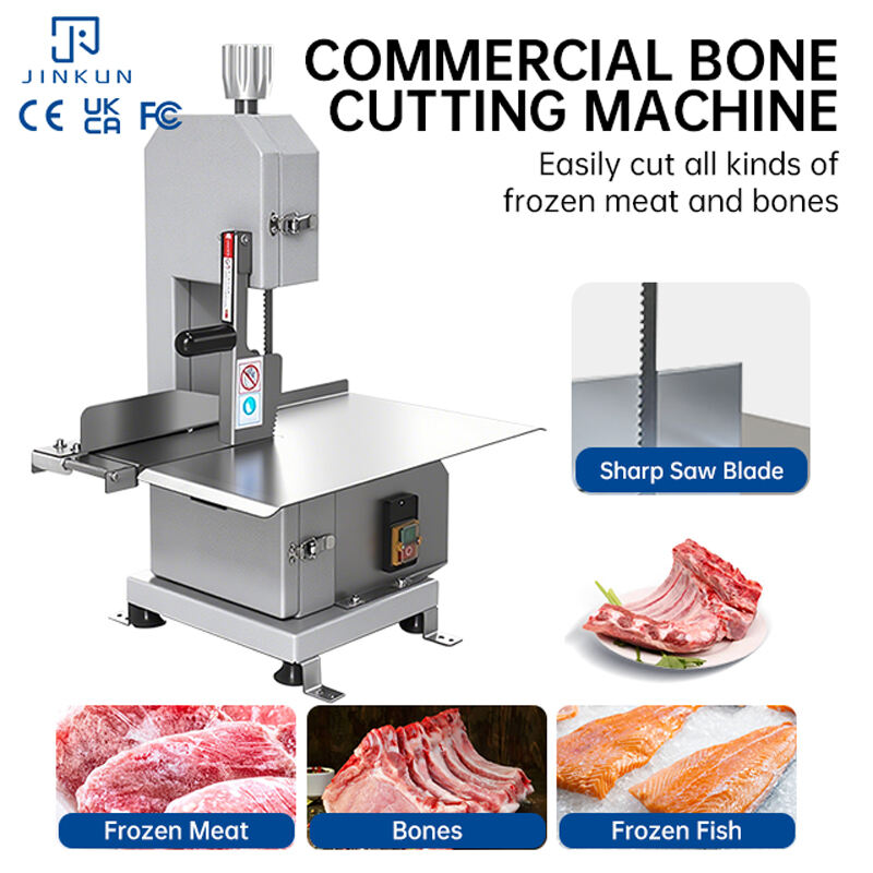 Heavy-Duty Multi-Functional Home Use Meat Cutting Machine for Retail Restaurant Includes Bone Saw Motor for Food Shops New Used