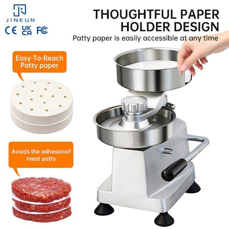 6 Inch 150mm Burger Patty Size Making Machine Commercial Hamburger Patty Press Machine for Hamburger Meat Making
