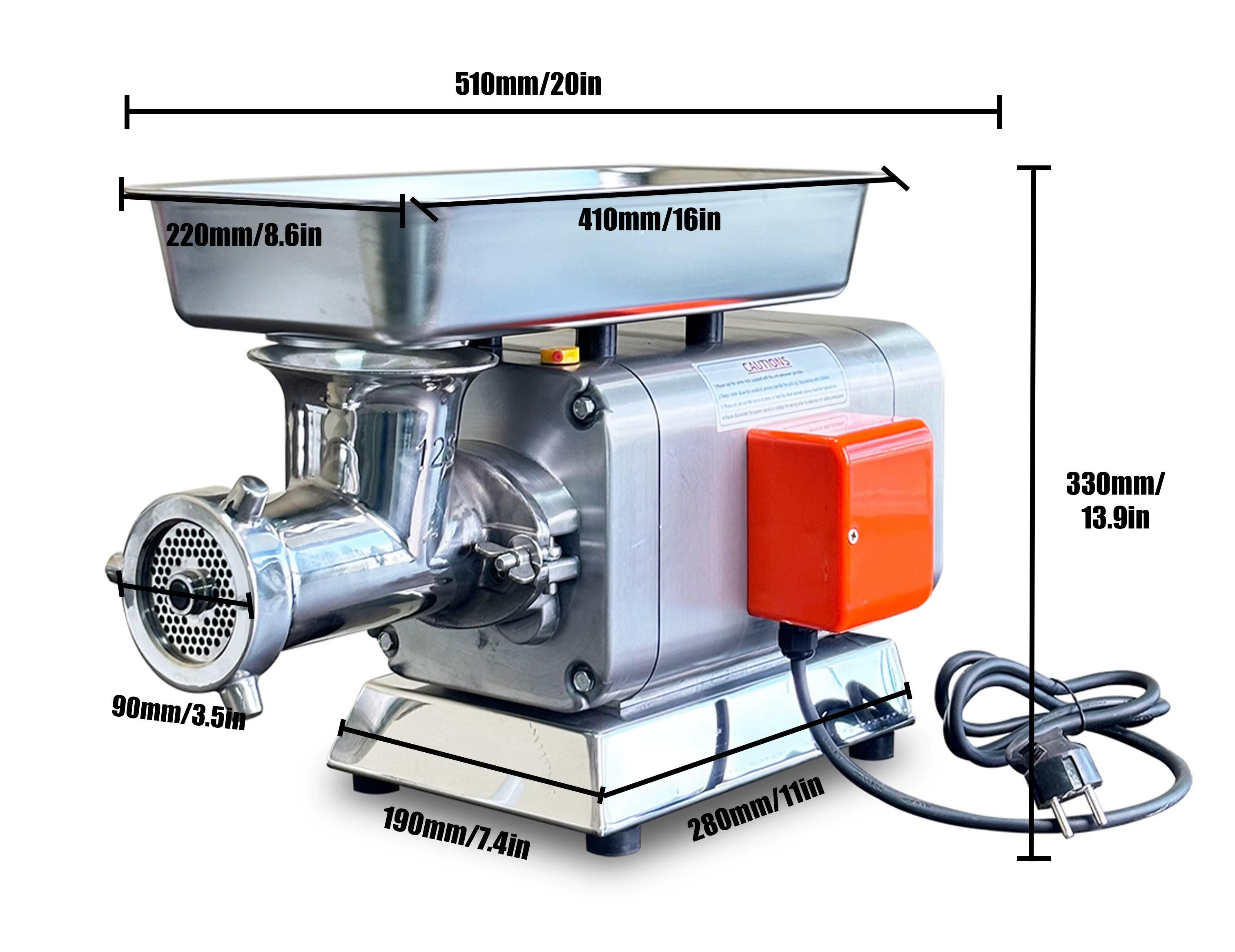 RY-12 120KG/h 1100W Electric Automatic Meat Grinder Machine Efficient Home or Restaurant Use Meat Mincer New Condition manufacture