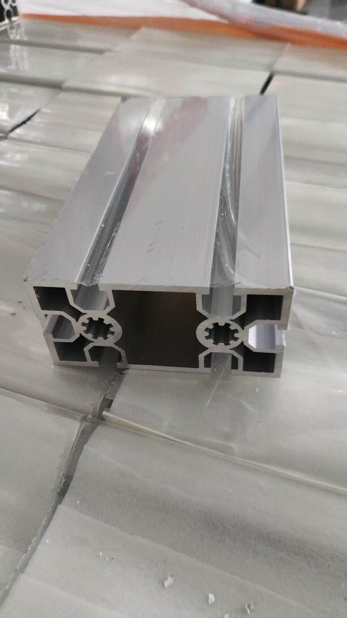 The aluminum profiles have been processed and are about to be delivered