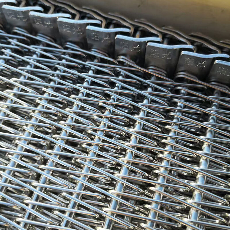 Cinta transportadora de malla tipo cadena para aplicaciones industriales