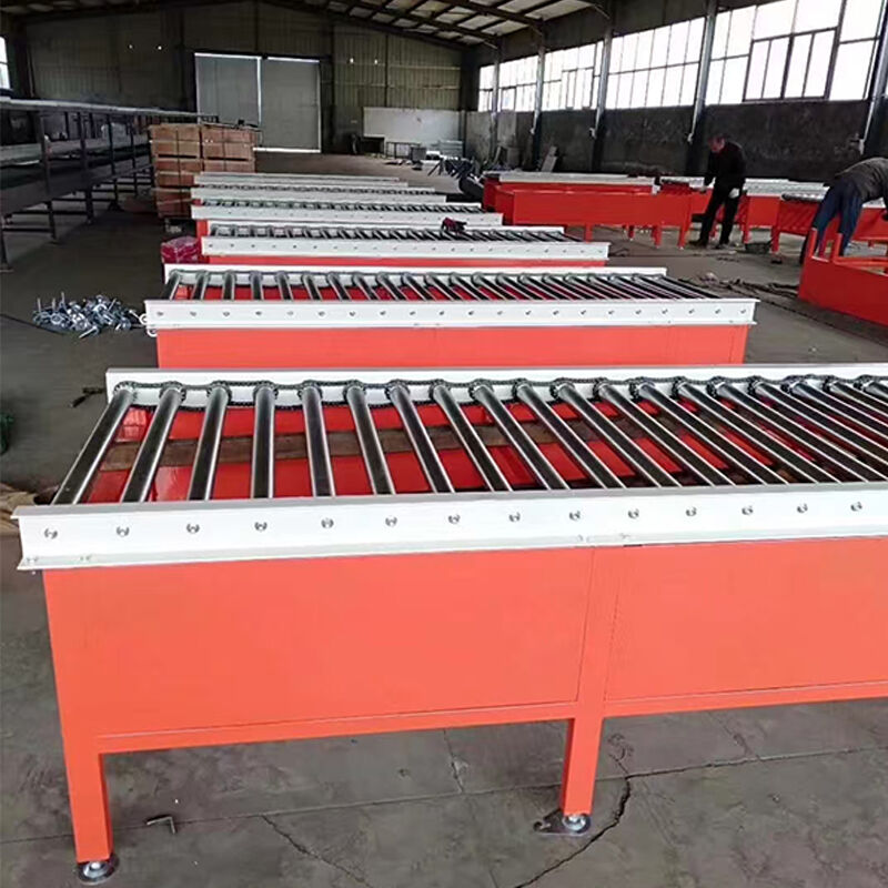 Transportador de rodillos con soporte profesional para la instalación