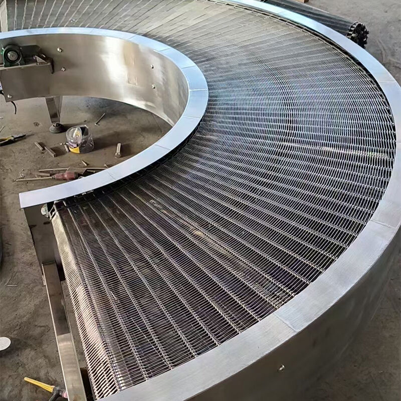 Transportador de banda de malla metálica con certificación CE de la UE